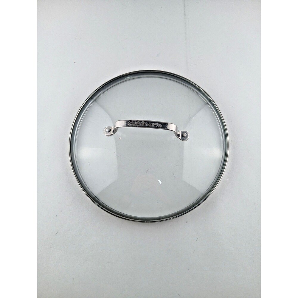 Cuisinart Tempered Glass Lid Replacement 9 3/8" Inside 10" Outside Lid Only